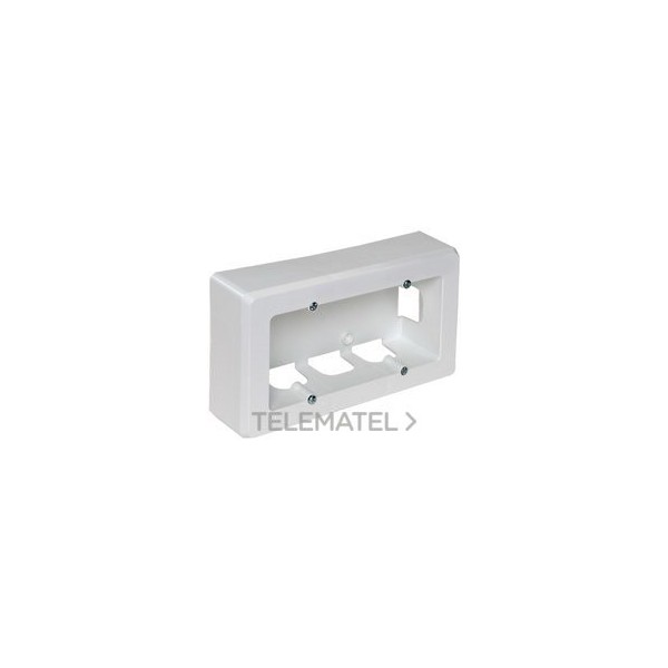 ZÓCALO SUPERFICIE CON 2 ELEMENTOS 165x96x43mm BLANCO