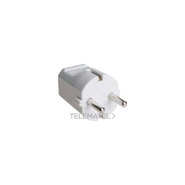 CLAVIJA BIPOLAR 10A 250V ESPIGA DIÁMETRO 4,8 TERMOESTABLE MARFIL