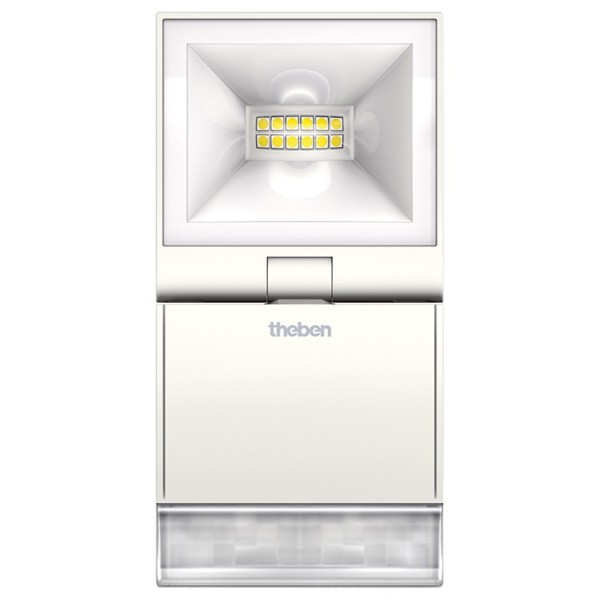 Foco LED 1 x10W blanco - con detector 180º - 10 metros - 770lm - 3000 K theLeda S10 W WH
