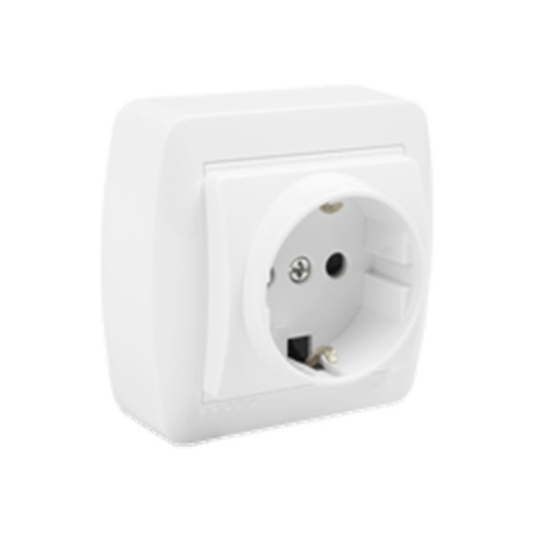 BASE 2 TOMAS TT LATERAL SERIE MURAL 16A 250V