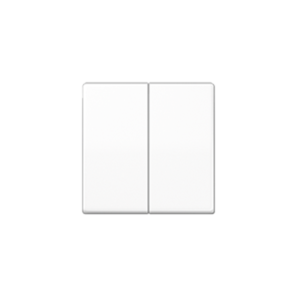 TECLA DOBLE KNX PARA MECANISMO BLANCO ALPINO PLACA CENTRAL BLANCO ALPINO. ref: AS591-5WW