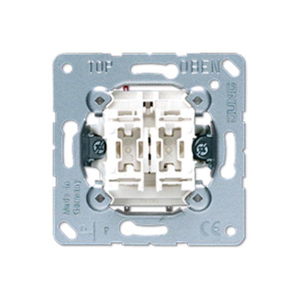 MECANISMO JUNG DOBLE INTERRUPTOR 10AX / 250V ref: 505U