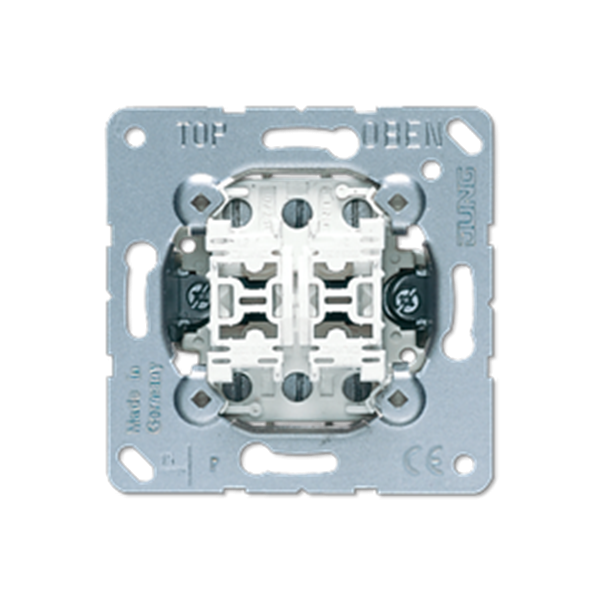 MECANISME JUNG DOUBLE BOUTON POUSSOIR 10AX / 250V ref: 539U