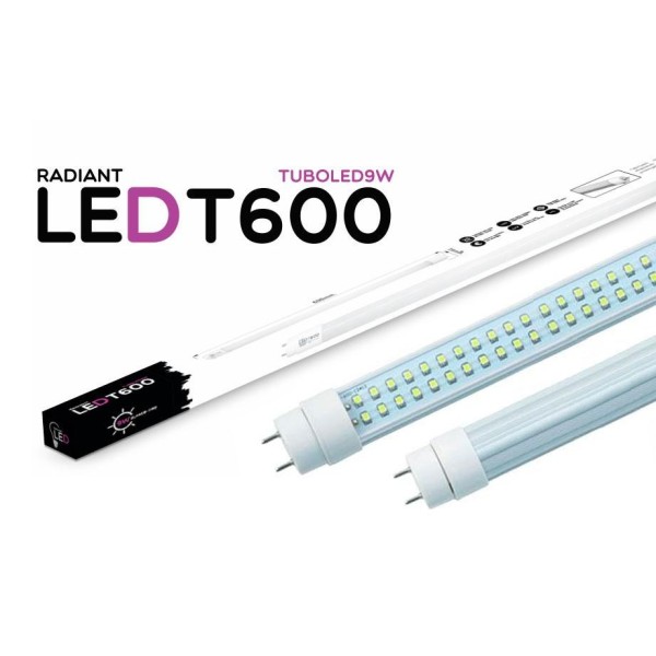 TUBO LED T600 60CM 9W 6500K LUZ FRÍA 750LM RADIANT LED