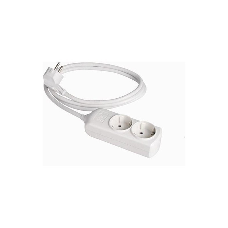 Serie 8000 8104 Bipolare Basis – 4 Steckdosen, 3680 W, 250 V, Weiß & Wandmontierbar