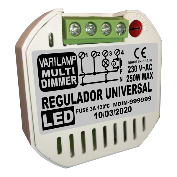 Regulador UNIVERSAL para LED a pulsadores MULTI DIMER 250