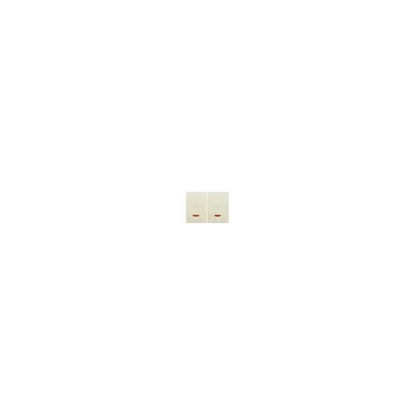 DOUBLE BEIGE KEYS WITH LUMINOUS CORAL SERIES ref: 21709-AL