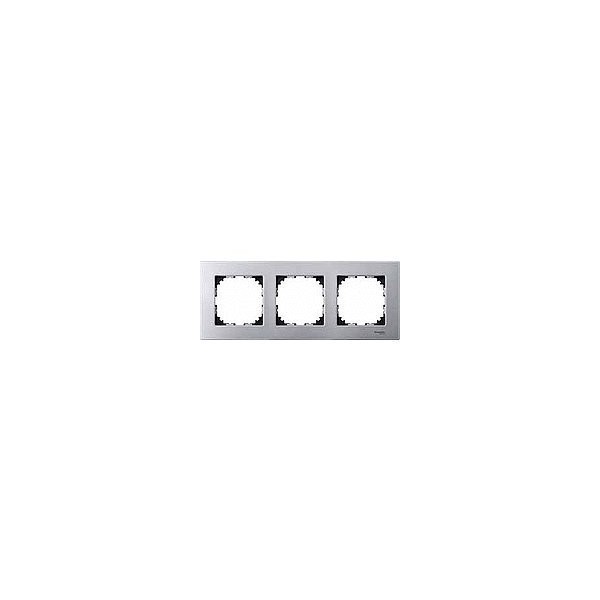 MARCO 3 ELEMENTOS GRIS ALUMINIO ELEGANCE SCHNEIDER ELECTRIC ref: MTN406360