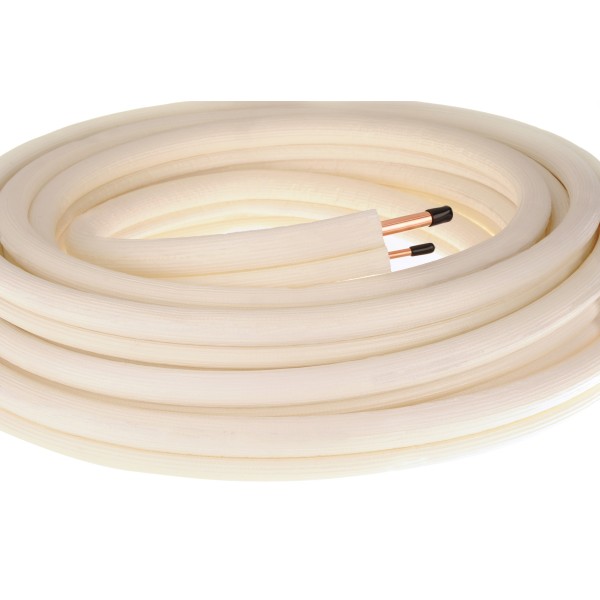 ROLL 20 METERS INSULATED COPPER BITUBO FÜR AIR CONDITIONING. 1/4" X 1/2"