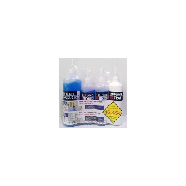Pack gel lubricante Duploglel contiene 46016000 (1u) 46015000 (2u) y 4602000 (1u)