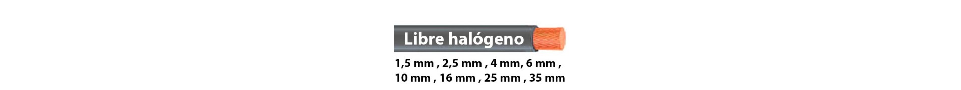 Halogen free cables