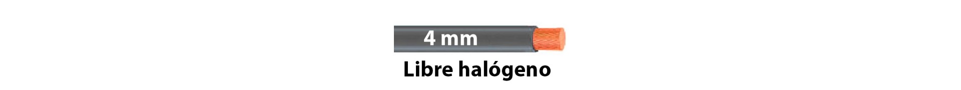 CABLE HALOGEN FREE 4 mm
