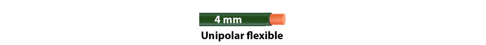 CABLES UNIPOLAR FLEXIBLE 4 mm