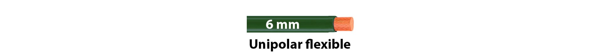 CABLES UNIPOLAR FLEXIBLE 6 mm