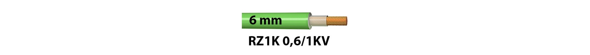 Cable RZ1K 0.6/1KV Sección 6 mm