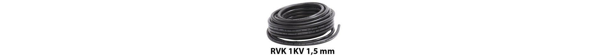 Cabo RVK 1KV - Secção 1,5 mm - Mangueira Preta